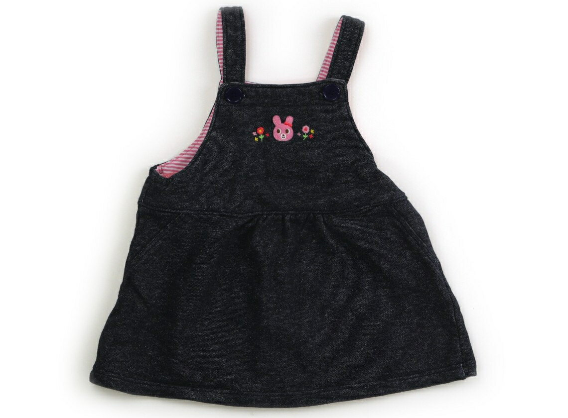 ホットビスケッツ Hot Biscuits ジャンパースカート 70 女の子 ネイビー 子供服 ベビー服 キッズ アウトレット ユーズド 【中古】キッズ・ベビー・マタニティ