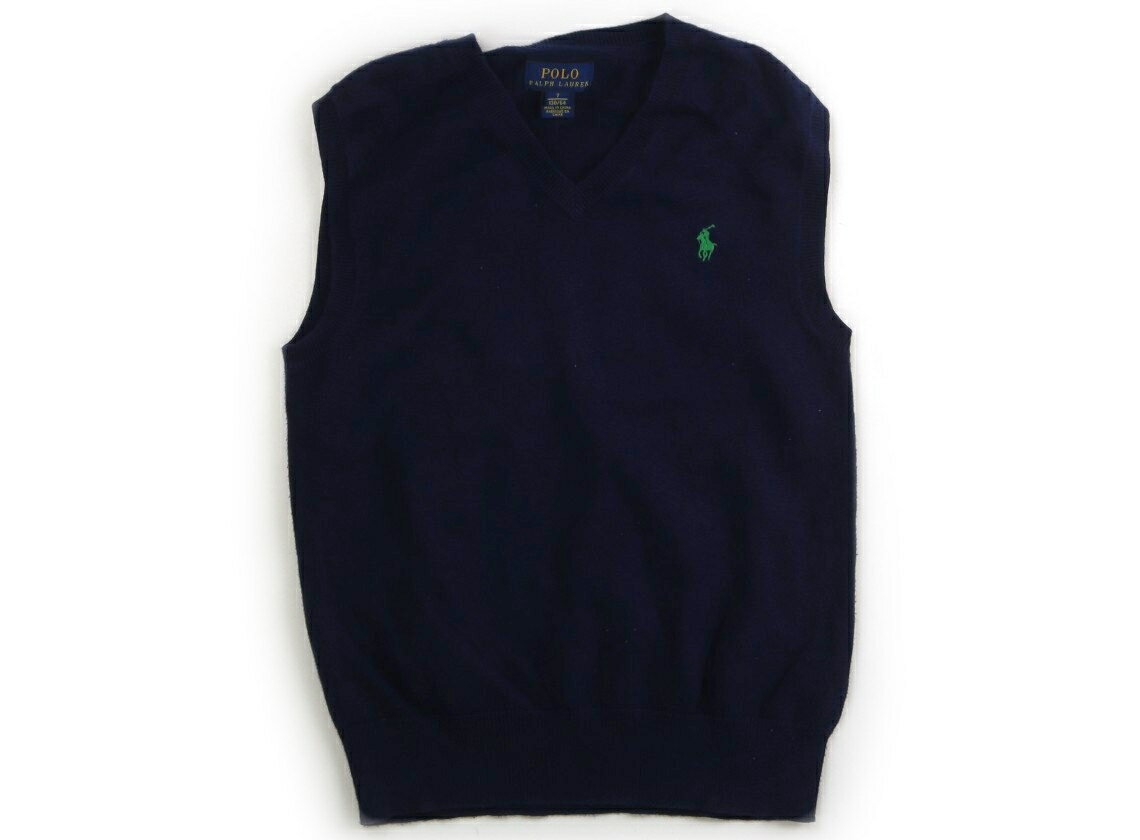 ポロラルフローレン POLO RALPH LAUREN ベスト 130 男の子 ネイビーブルー 子供服 ベビー服 キッズ アウトレット ユーズド 【中古】キッズ・ベビー・マタニティ