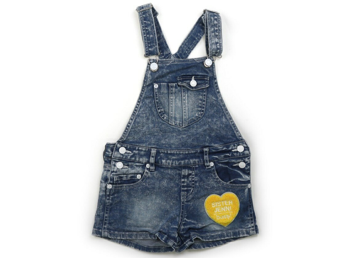 ジェニィ JENNI オーバーオール 120 女の子 ブルー、黄色 子供服 ベビー服 キッズ アウトレット ユーズ..