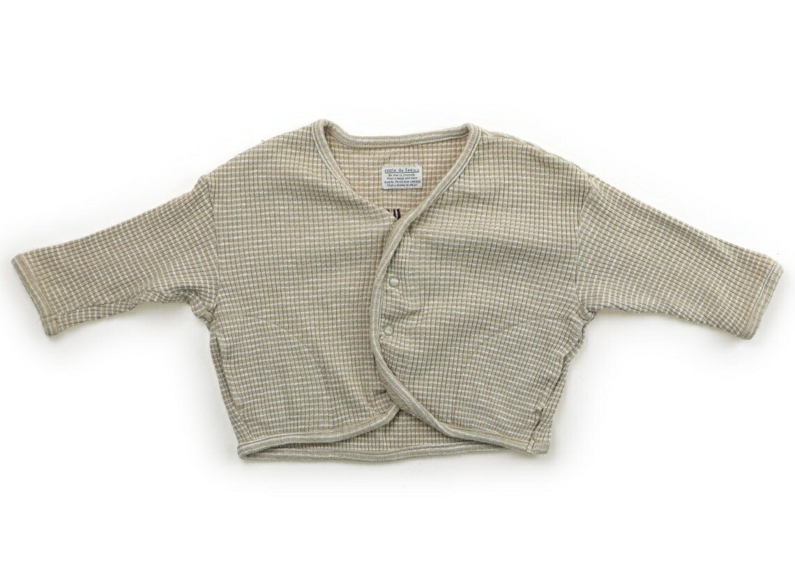 Rakuten - アプレレクール apres les cours カーディガン 80 女の子 ベージュチェック 子供服 ベビー服 キッズ アウトレット ユーズド 【中古】キッズ・ベビー・マタニティ