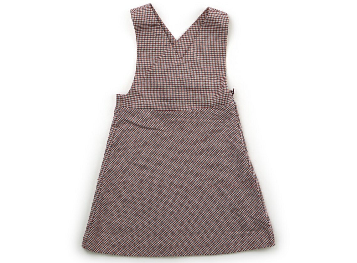 ビームス BEAMS ジャンパースカート 100 女の子 赤、水色、茶色 子供服 ベビー服 キッズ アウトレット ユーズド 【中古】キッズ・ベビー・マタニティ