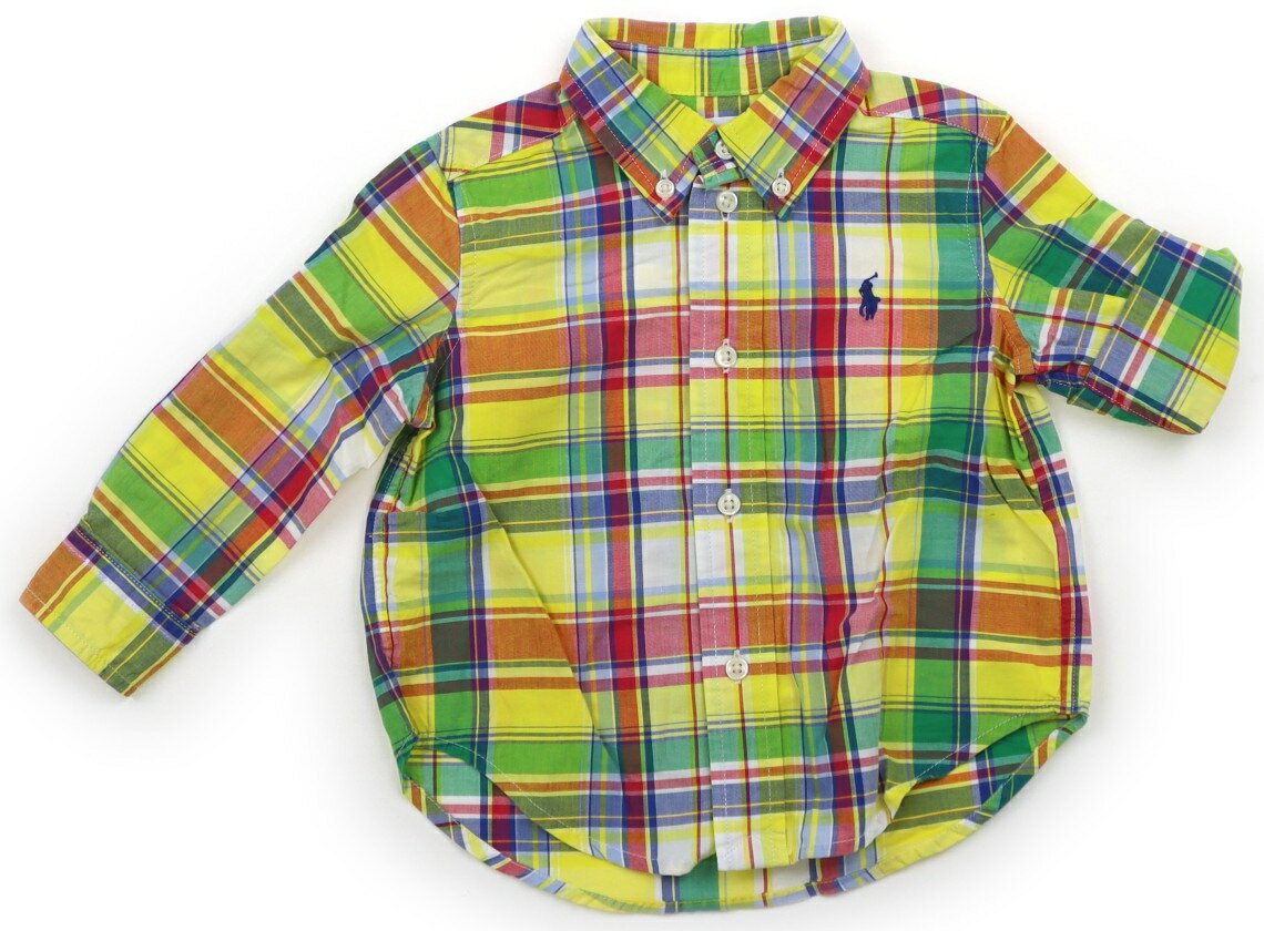 ラルフローレン Ralph Lauren シャツ・ブラウス 80 男の子 イエロー・ローズピンク・ブルー・マドラスチェック 子供服 ベビー服 キッズ アウトレット ユーズド 【中古】キッズ・ベビー・マタニティ