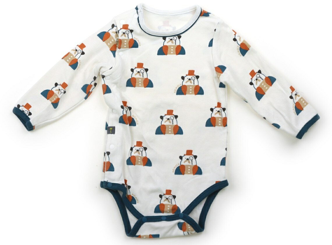モイモルン moimoln ロンパース 70 男の子 白、青、オレンジ 子供服 ベビー服 キッズ アウトレット ユーズド 【中古】キッズ・ベビー・マタニティ