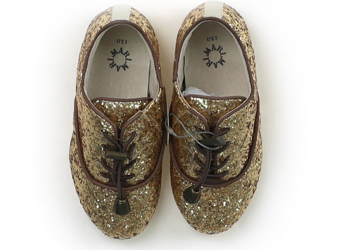 マールマール MARLMARL フラットシューズ・スリッポン 靴13cm〜 女の子 ゴールドグリッター 子供服 ベ..