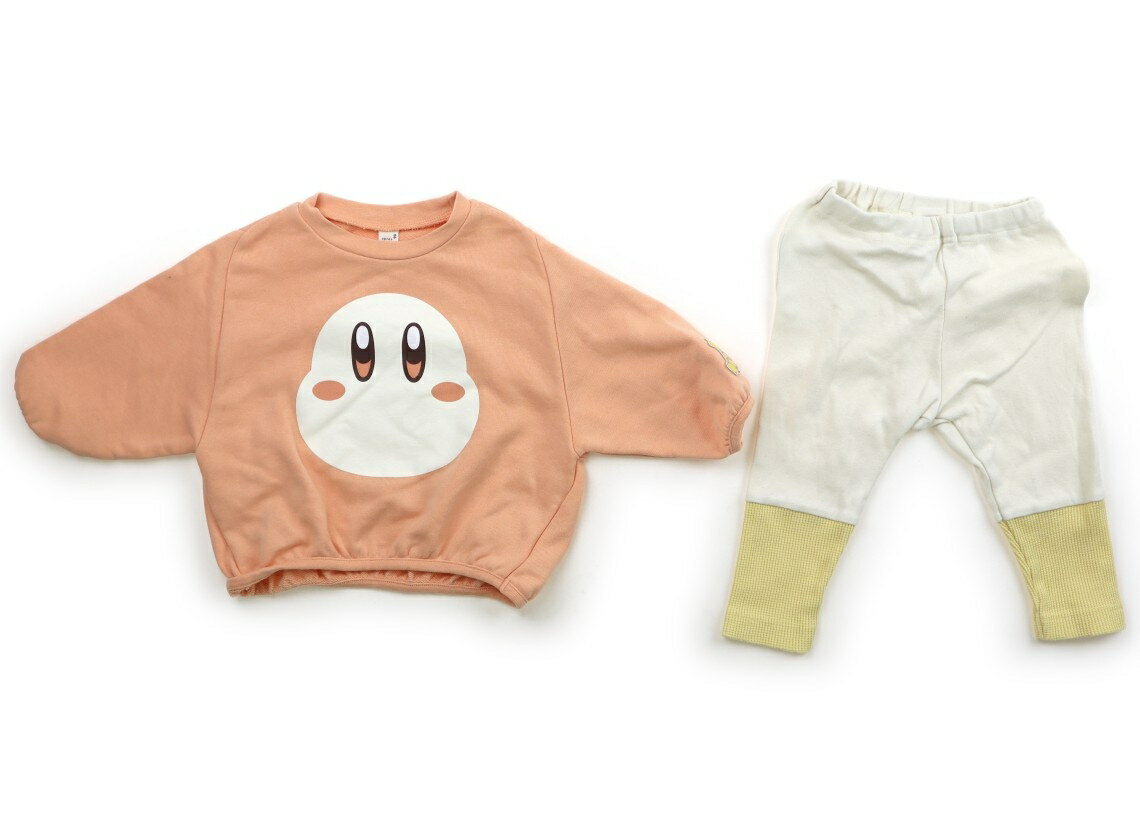 アプレレクール apres les cours 上下セット 90 女の子 オレンジ 子供服 ベビー服 キッズ アウトレット ユーズド 【中古】キッズ・ベビー・マタニティ