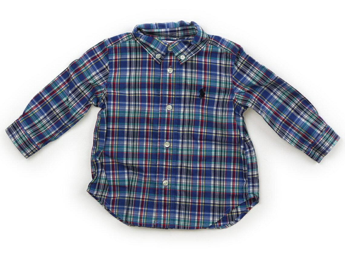 Rakuten - ラルフローレン Ralph Lauren シャツ・ブラウス 70 男の子 ブルー他・チェック 子供服 ベビー服 キッズ アウトレット ユーズド 【中古】キッズ・ベビー・マタニティ