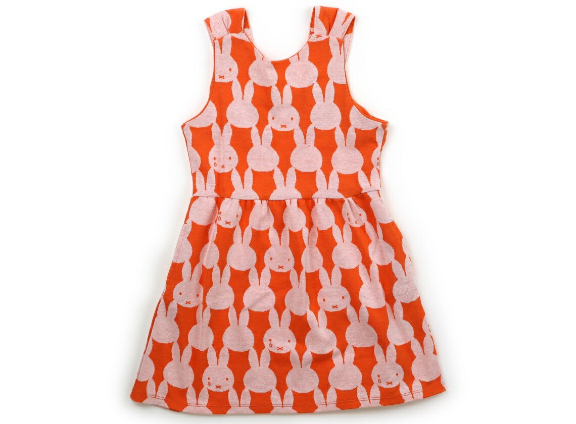 グラニフ graniph ジャンパースカート 130 女の子 オレンジ・ミッフィー 子供服 ベビー服 キッズ アウ..