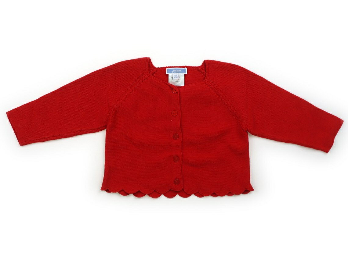 ジャカディ Jacadi カーディガン 70 女の子 レッド 子供服 ベビー服 キッズ アウトレット ユーズド 【中古】キッズ・ベビー・マタニティ