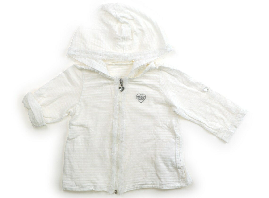 Other - メゾピアノ mezzo piano パーカー 110 女の子 ホワイトボーダー 子供服 ベビー服 キッズ アウトレット ユーズド 【中古】キッズ・ベビー・マタニティ