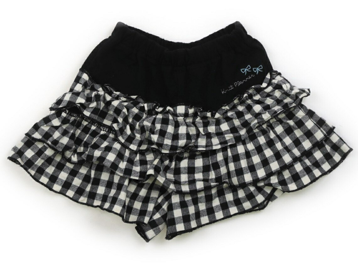 ニットプランナー（KP） Knit Planner(KP) キュロット 110 女の子 ブラック・オフホワイト 子供服 ベビ..