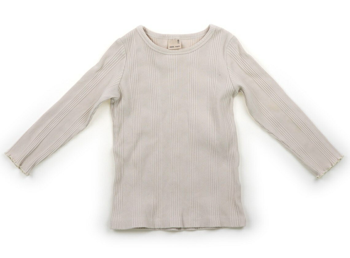 Rakuten - プティマイン petit main Tシャツ・カットソー 110 女の子 アイボリー 子供服 ベビー服 キッズ アウトレット ユーズド 【中古】キッズ・ベビー・マタニティ