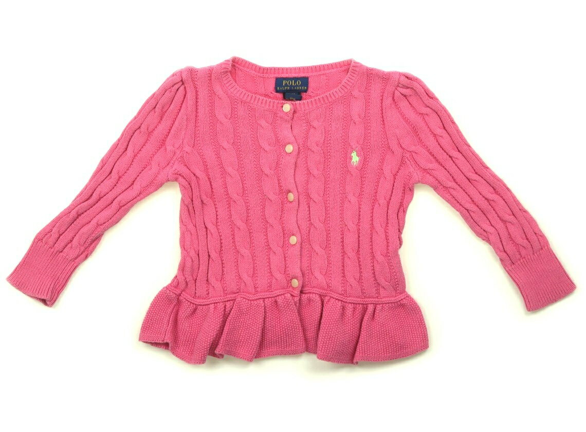 ポロラルフローレン POLO RALPH LAUREN カーディガン 90 女の子 ピンク 子供服 ベビー服 キッズ アウトレット ユーズド 【中古】キッズ・ベビー・マタニティ