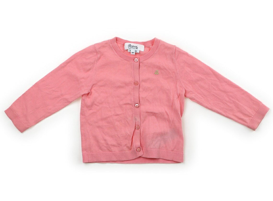 Cardigans - ボンポワン bonpoint カーディガン 80 女の子 ピンク 子供服 ベビー服 キッズ アウトレット ユーズド 【中古】キッズ・ベビー・マタニティ