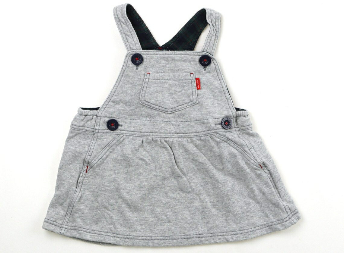 ミキハウス miki HOUSE ジャンパースカート 70 男の子 グレー 子供服 ベビー服 キッズ アウトレット ユーズド 【中古】キッズ・ベビー・マタニティ