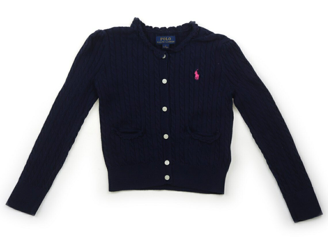 ポロラルフローレン POLO RALPH LAUREN カーディガン 110 女の子 ネイビー 子供服 ベビー服 キッズ アウトレット ユーズド 【中古】キッズ・ベビー・マタニティ