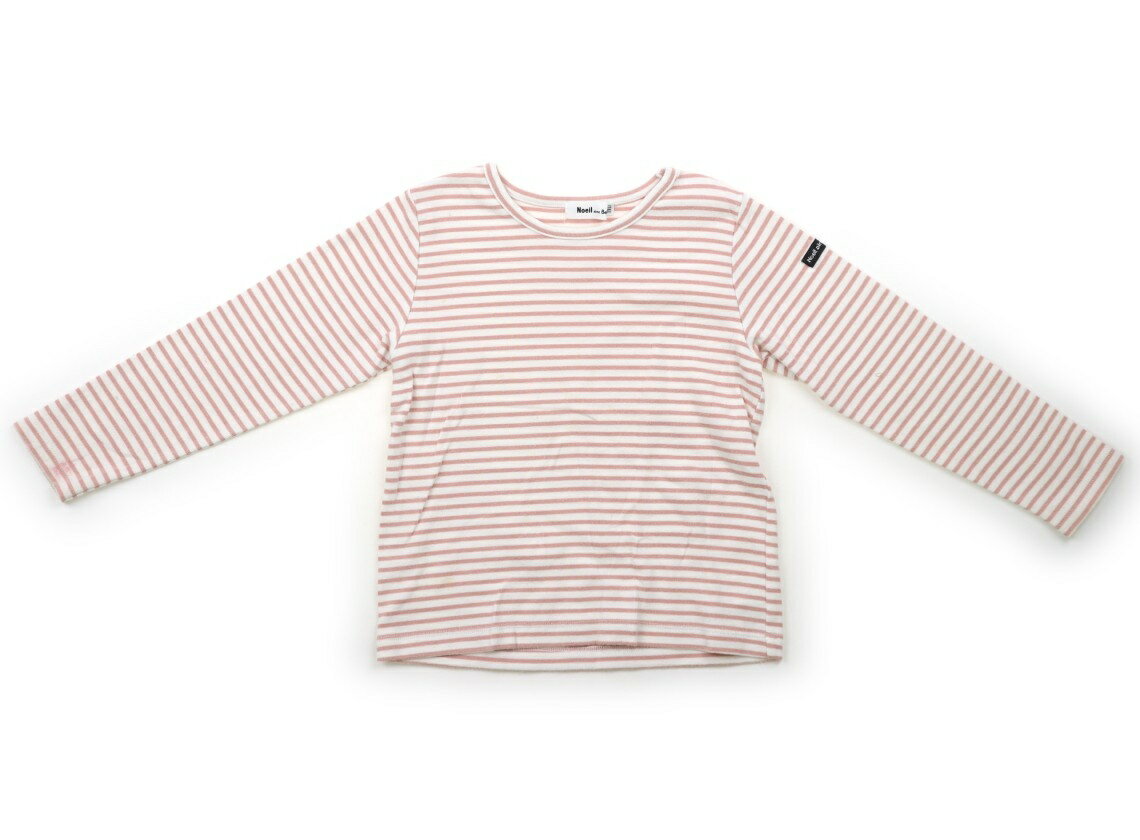 Rakuten - ノイユ Noeil Tシャツ・カットソー 110 女の子 カメリアピンク・ホワイト・ボーダー 子供服 ベビー服 キッズ アウトレット ユーズド 【中古】キッズ・ベビー・マタニティ
