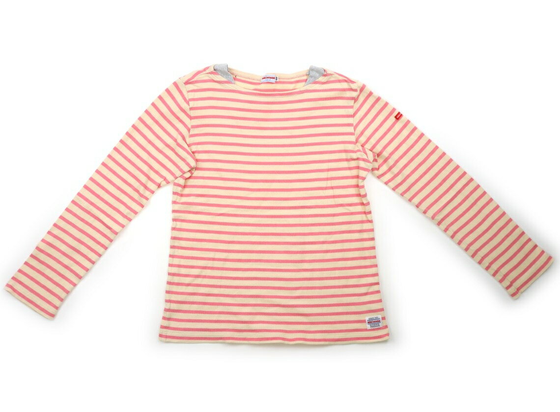 　ブランド 　miki HOUSE(ミキハウス) 　カテゴリー 　Tシャツ・カットソー 　サイズ 　150サイズ 　色 　ベージュ・ピンク・ボーダー 　状態 　★★★ 　記名 　なし 　ジャンル 　Girl やや毛羽立ち・洗いざらし感があります。 ＊【状態】【サイズ】に関しての詳しい説明はこちら