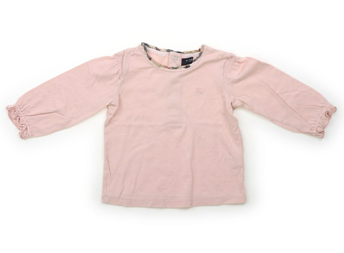 バーバリー BURBERRY Tシャツ・カットソー 80 女の子 パステルピンク 子供服 ベビー服 キッズ アウトレット ユーズド 【中古】キッズ・ベビー・マタニティ