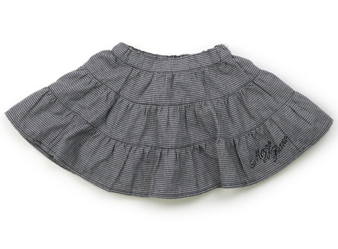 メゾピアノ mezzo piano スカート 90 女の子 ブラック千鳥格子柄 子供服 ベビー服 キッズ アウトレット ユーズド 【中古】キッズ・ベビー・マタニティ