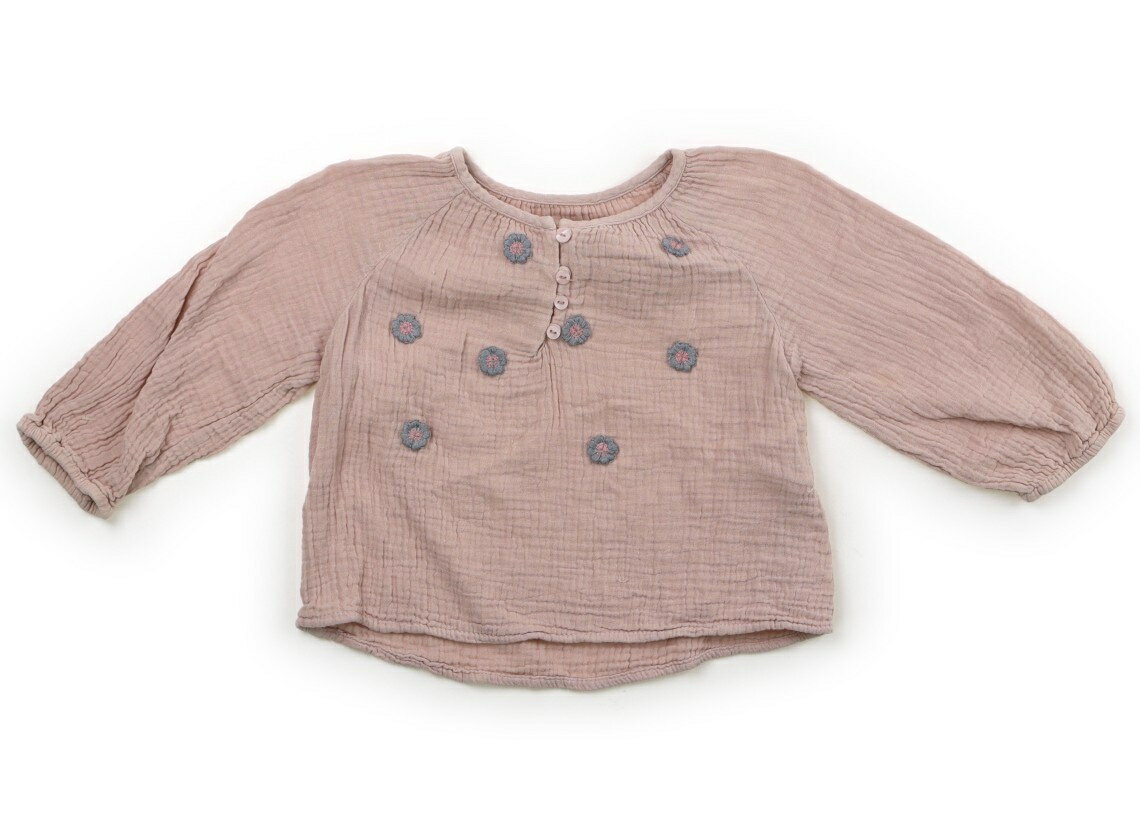 ザラ ZARA シャツ・ブラウス 80 女の子 ピンク、花 子供服 ベビー服 キッズ アウトレット ユーズド 【中古】キッズ・ベビー・マタニティ