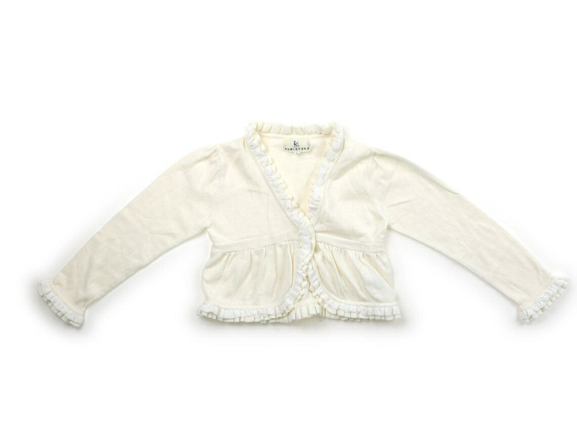 組曲 Kumikyoku カーディガン 120 女の子 オフホワイト 子供服 ベビー服 キッズ アウトレット ユーズド 【中古】キッズ・ベビー・マタニティ