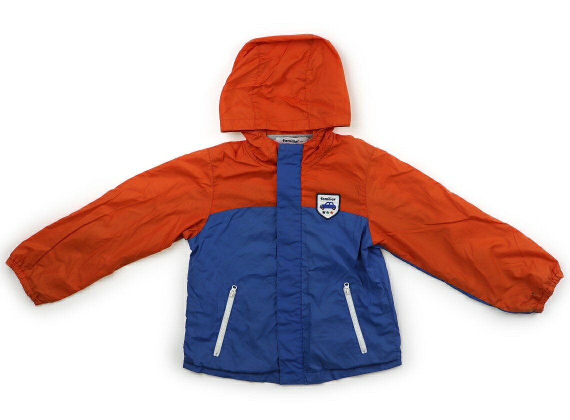 ファミリア familiar ブルゾン・Gジャン 120 男の子 ブルー・オレンジ 子供服 ベビー服 キッズ アウトレット ユーズド 【中古】キッズ・ベビー・マタニティ