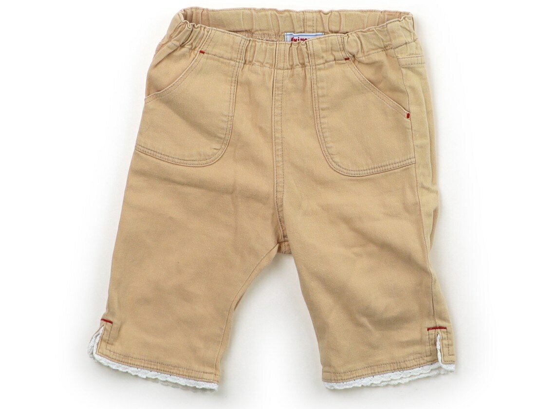 ミキハウス miki HOUSE ハーフパンツ 80 女の子 ライトオレンジ・レース 子供服 ベビー服 キッズ アウトレット ユーズド 【中古】キッズ・ベビー・マタニティ