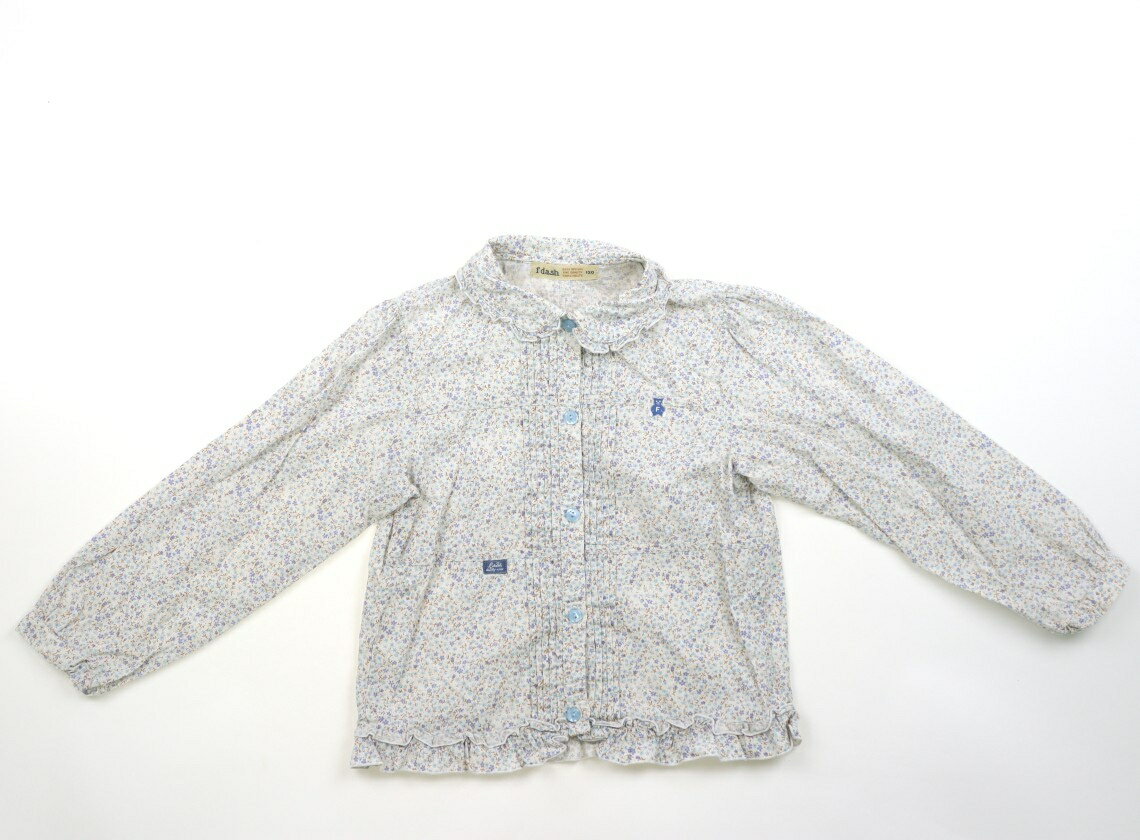 ファミリア familiar シャツ・ブラウス 120 女の子 白・花柄 子供服 ベビー服 キッズ アウトレット ユーズド 【中古】キッズ・ベビー・マタニティ