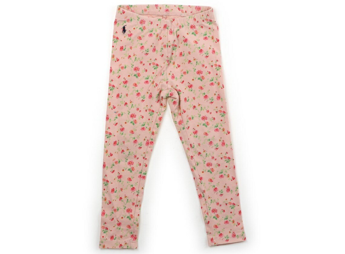 ポロラルフローレン POLO RALPH LAUREN レギンス 110 女の子 サーモンピンク・花柄 子供服 ベビー服 キッズ アウトレット ユーズド 【中古】キッズ・ベビー・マタニティ