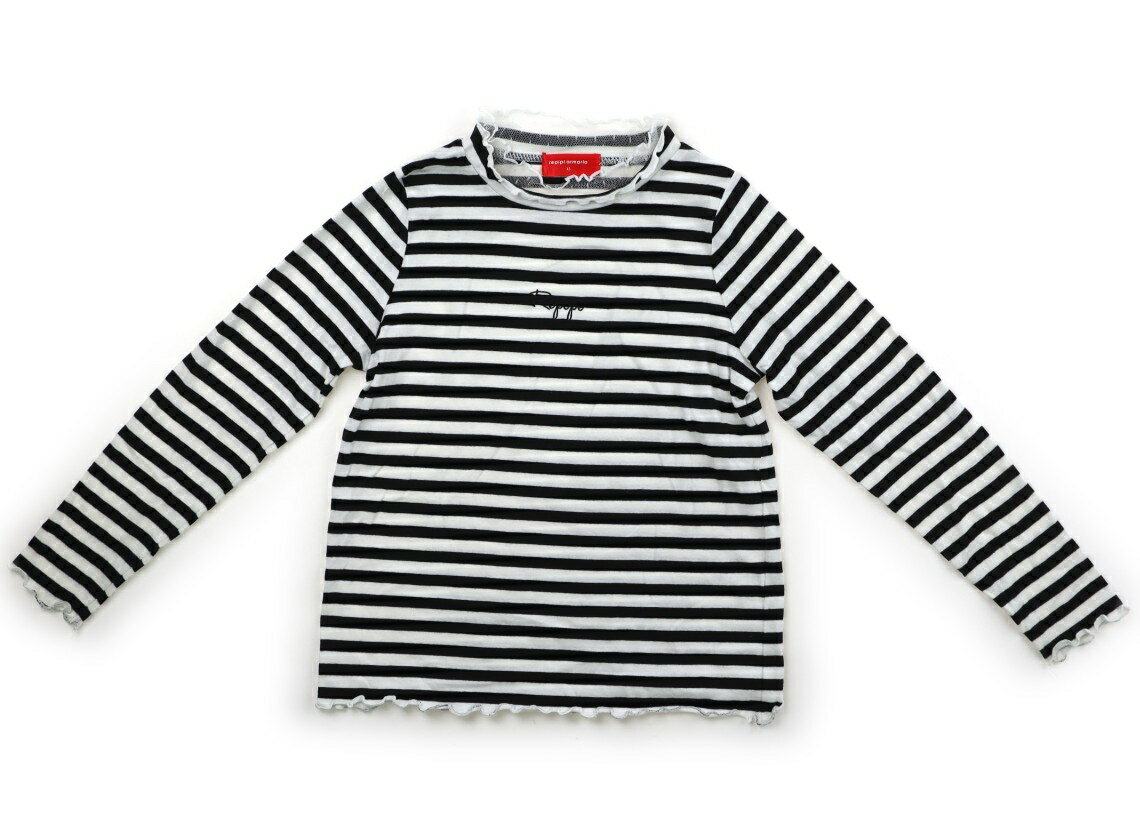 　ブランド 　repipi armario(レピピアルマリオ) 　カテゴリー 　Tシャツ・カットソー 　サイズ 　140サイズ 　色 　モノクロボーダー 　状態 　★★★ 　記名 　なし 　ジャンル 　Girl ストレッチカットソー地。実際のサイズ表記は、XS。全体的に毛羽立ちがあります。 ＊【状態】【サイズ】に関しての詳しい説明はこちら