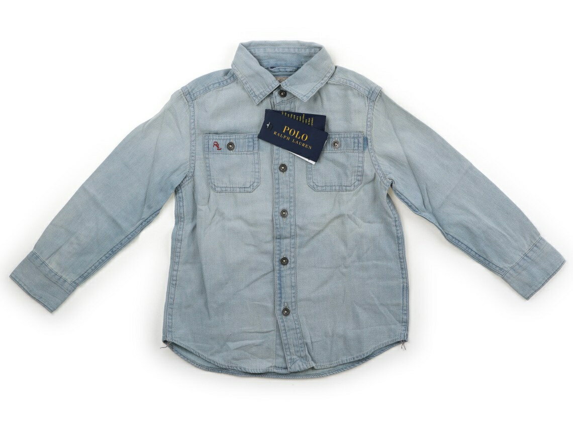ポロラルフローレン POLO RALPH LAUREN シャツ・ブラウス 110 男の子 ライトブルー 子供服 ベビー服 キッズ アウトレット ユーズド 【中古】キッズ・ベビー・マタニティ