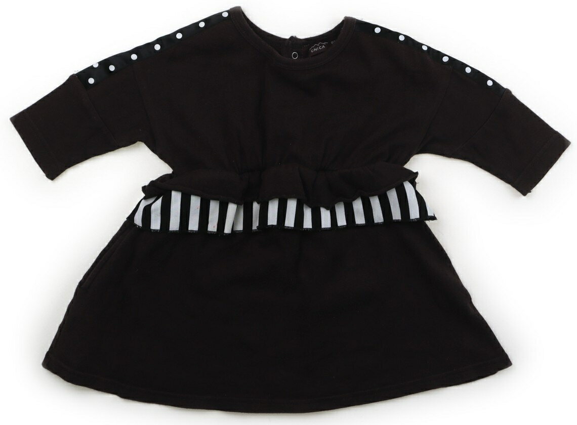 ユニカ UNICA チュニック 80 女の子 ブラウン系 子供服 ベビー服 キッズ アウトレット ユーズド 【中古】キッズ・ベビー・マタニティ