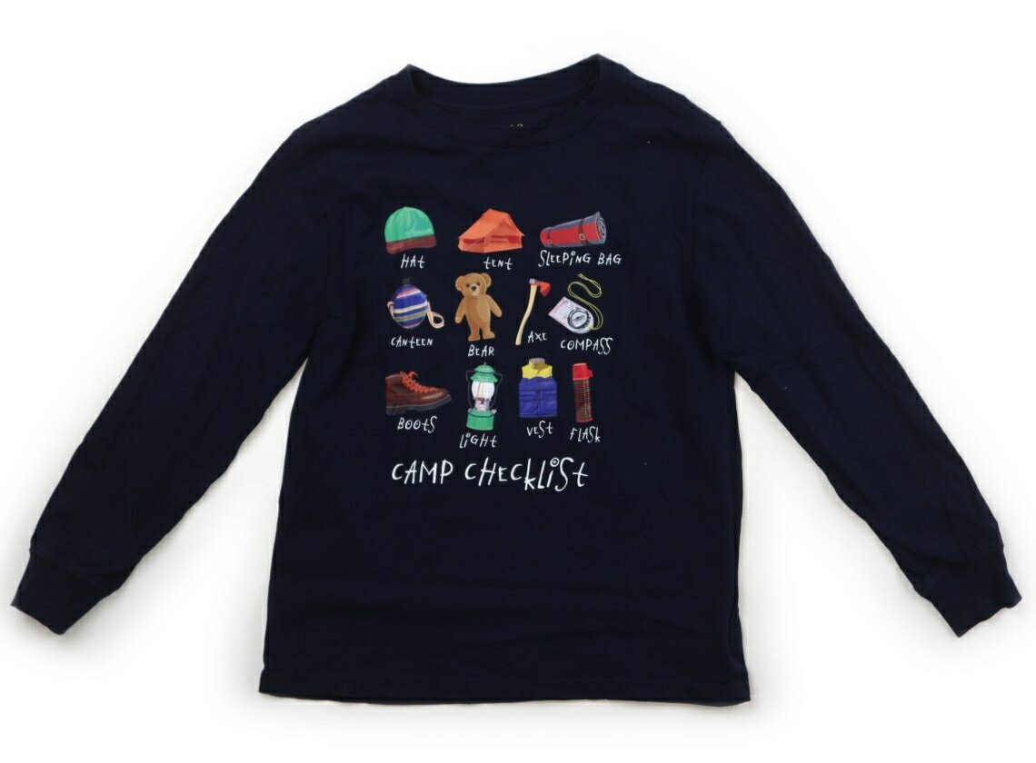 ポロラルフローレン POLO RALPH LAUREN Tシャツ・カットソー 130 男の子 ネイビー、キャンプ用品 子供服 ベビー服 キッズ アウトレット ユーズド 【中古】キッズ・ベビー・マタニティ