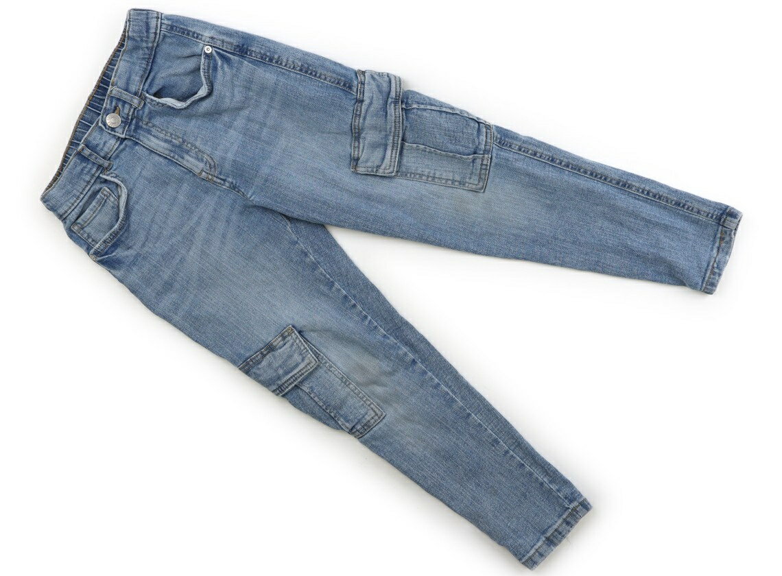 ザラ ZARA ジーンズ 130 女の子 ウォッシュライトブルー 子供服 ベビー服 キッズ アウトレット ユーズ..