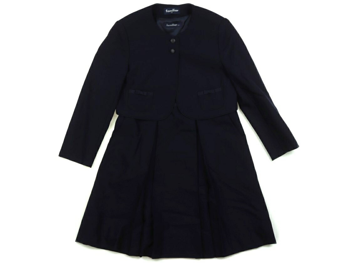 ファミリア familiar フォーマルウェア 120 女の子 紺 子供服 ベビー服 キッズ アウトレット ユーズド ..