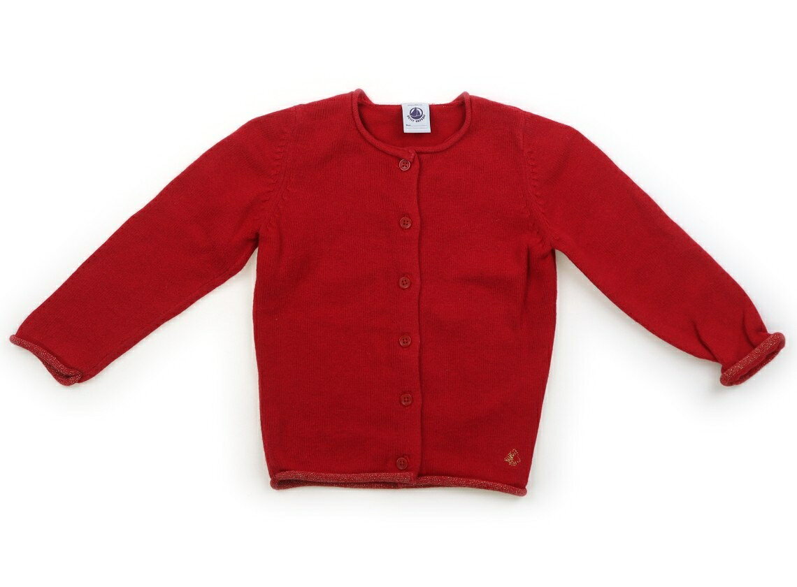 プチバトー PETIT BATEAU カーディガン 80 女の子 レッド 子供服 ベビー服 キッズ アウトレット ユーズド 【中古】キッズ・ベビー・マタニティ