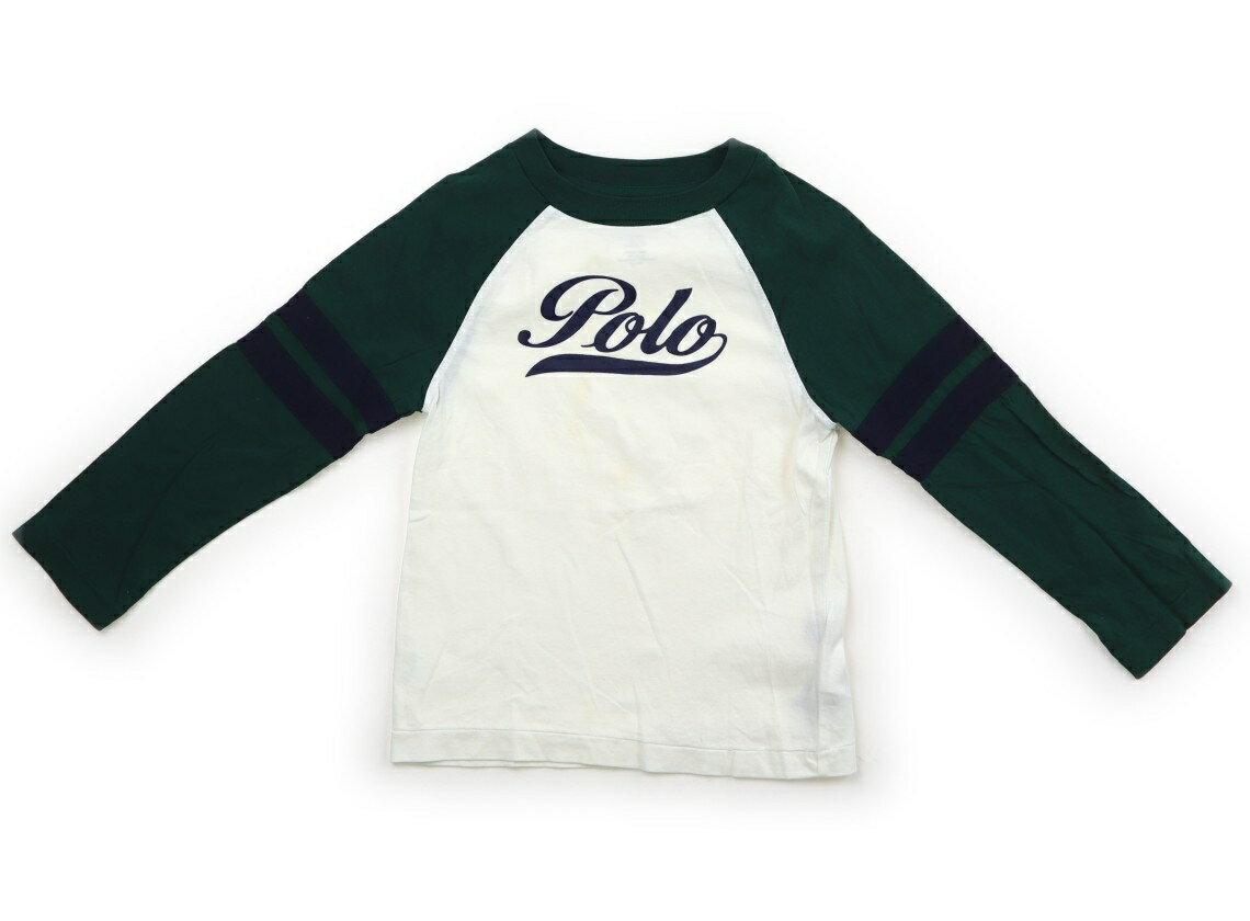 ポロラルフローレン POLO RALPH LAUREN Tシャツ・カットソー 100 男の子 オフ・グリーンラグラン 子供服 ベビー服 キッズ アウトレット ユーズド 【中古】キッズ・ベビー・マタニティ