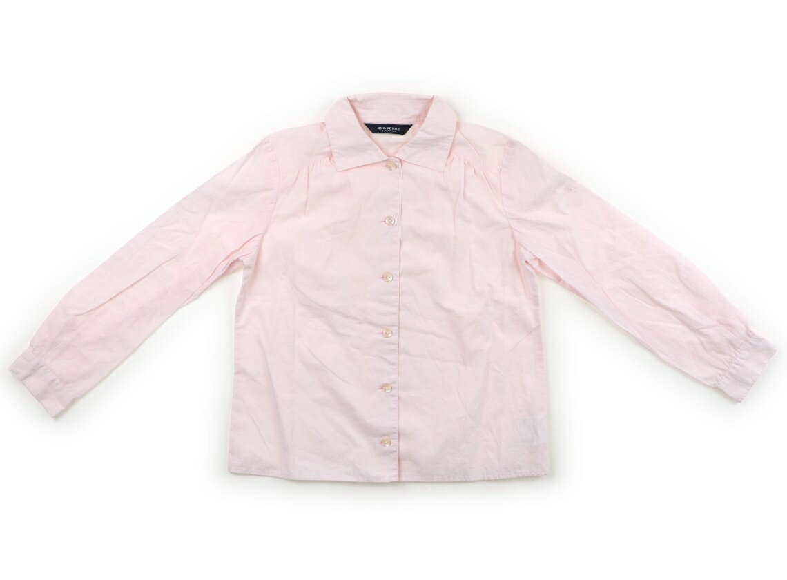 バーバリー BURBERRY シャツ・ブラウス 130 女の子 ピンク 子供服 ベビー服 キッズ アウトレット ユーズド 【中古】キッズ・ベビー・マタニティ
