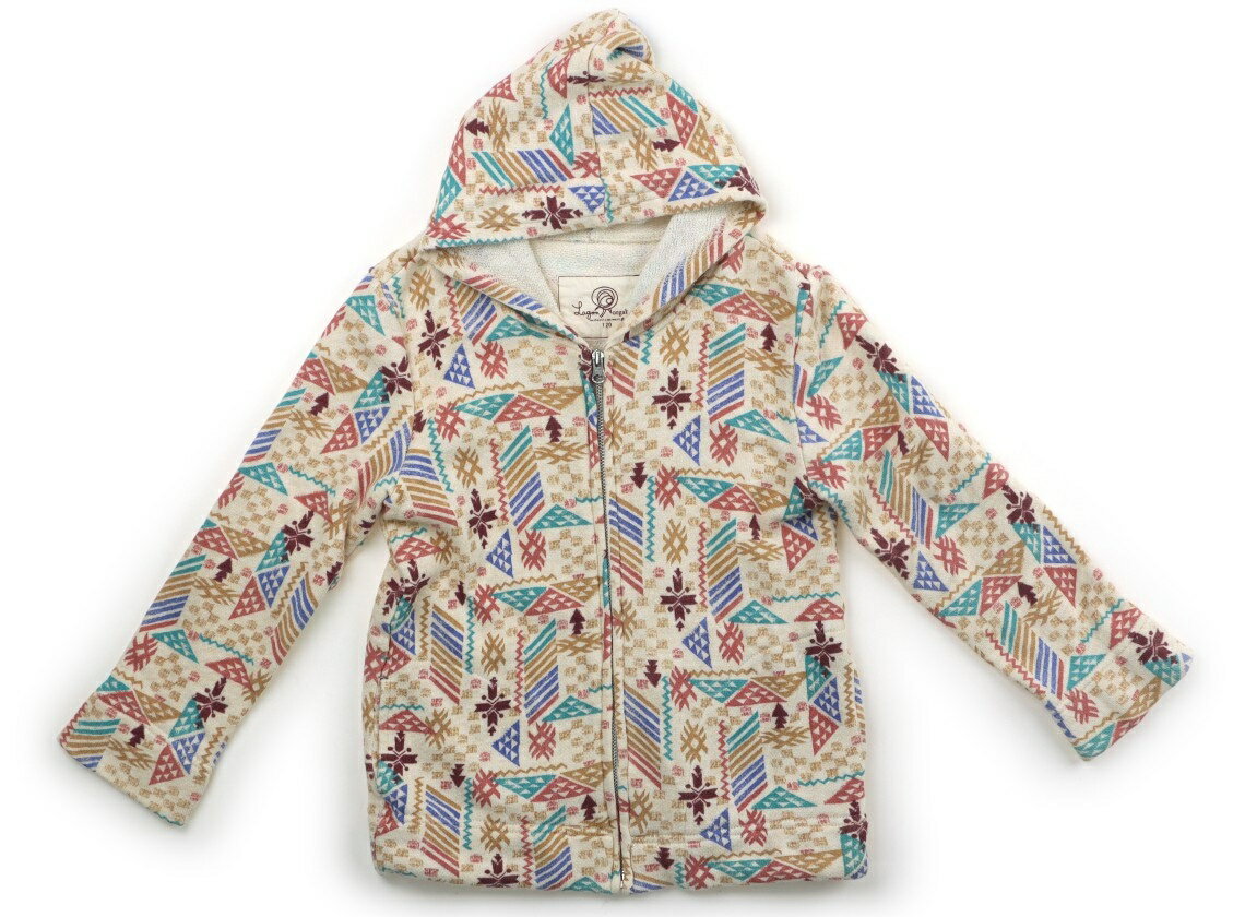 Rakuten - ラーゴム Lagom パーカー 120 女の子 アイボリー・総柄 子供服 ベビー服 キッズ アウトレット ユーズド 【中古】キッズ・ベビー・マタニティ