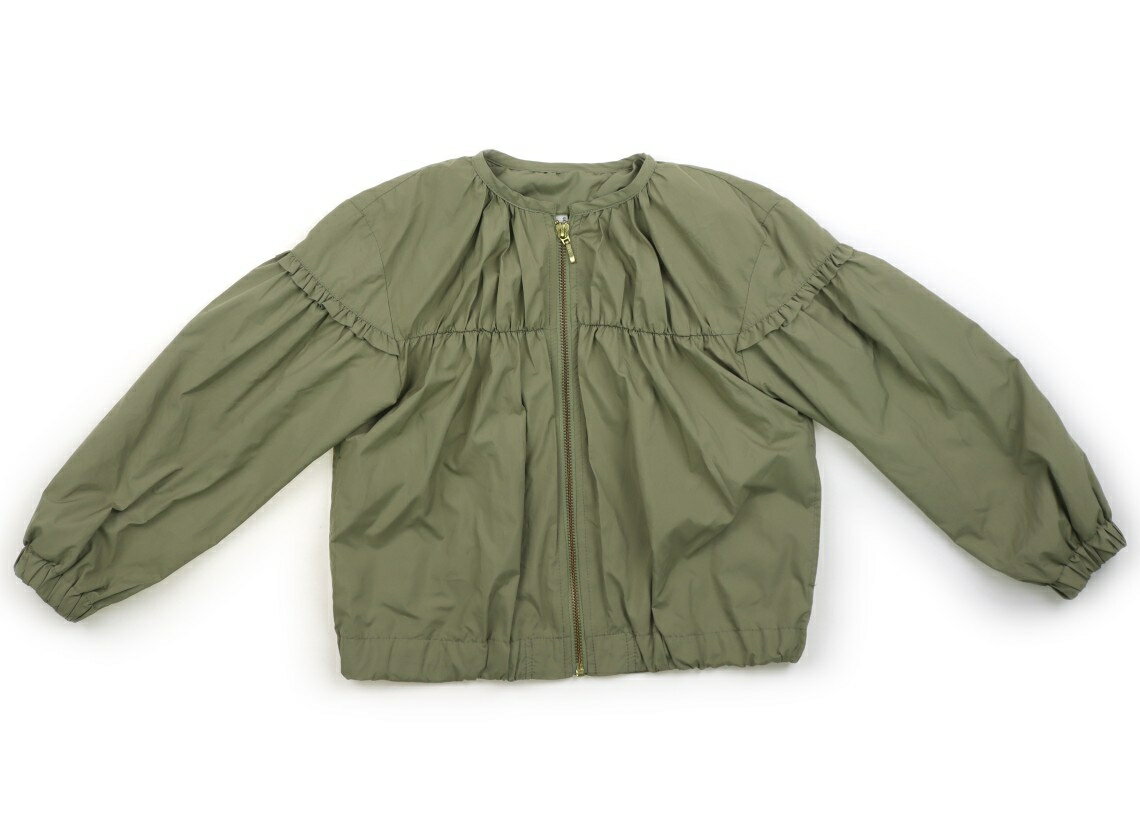 アプレレクール apres les cours ブルゾン・Gジャン 130 女の子 淡いモスグレー 子供服 ベビー服 キッズ アウトレット ユーズド 【中古】キッズ・ベビー・マタニティ(4.0)