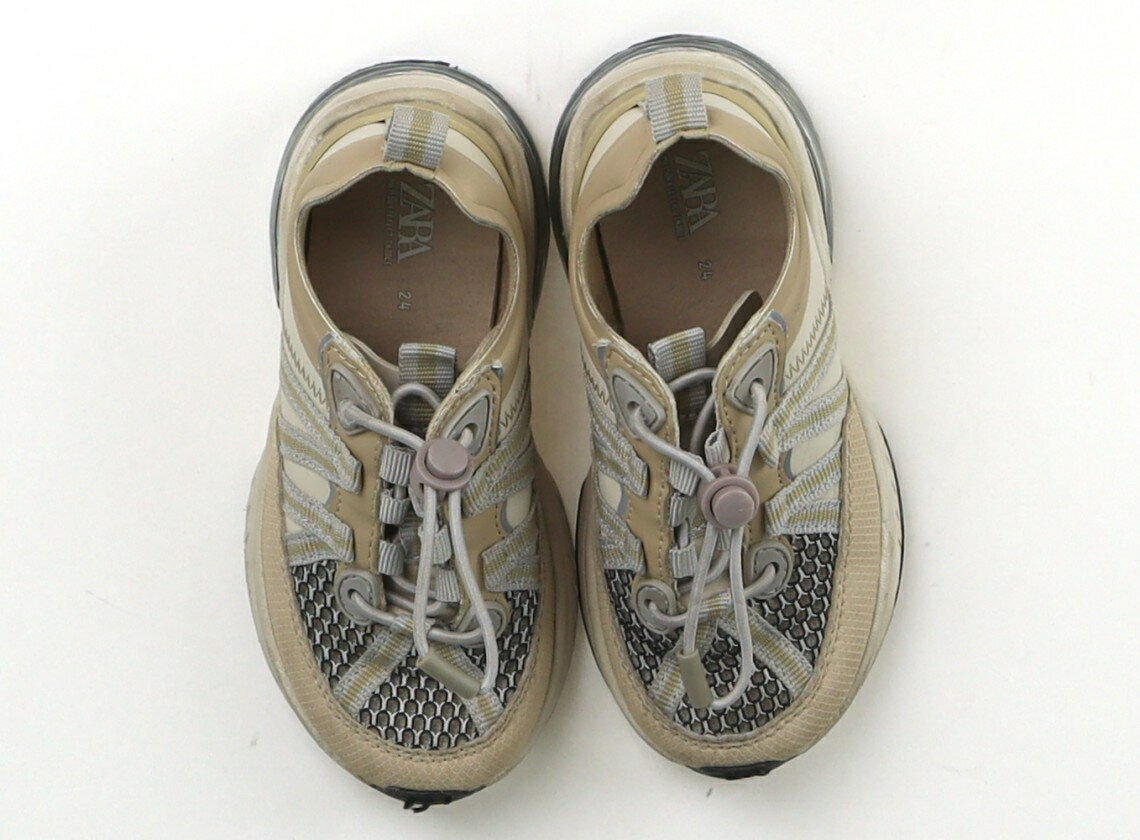 Sneakers - ザラ ZARA スニーカー 靴15cm〜 女の子 ベージュ 子供服 ベビー服 キッズ アウトレット ユーズド 【中古】キッズ・ベビー・マタニティ