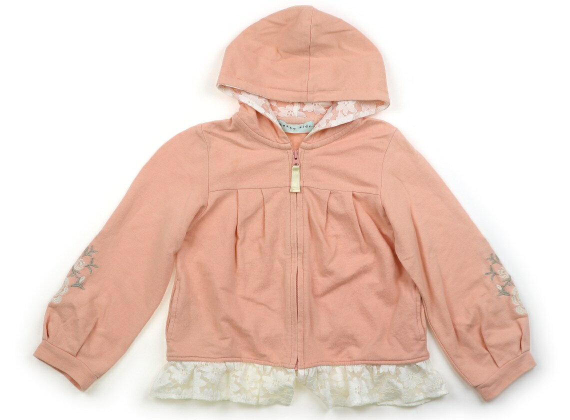 　ブランド 　HAKKA(ハッカ) 　カテゴリー 　パーカー 　サイズ 　110サイズ 　色 　サーモンピンク 　状態 　★★（返品不可） 　記名 　なし 　ジャンル 　Girl 裾レース。袖に薄茶色いシミあり。洗いざらし感がありますが、普段使いにいかがでしょうか。 ＊【状態】【サイズ】に関しての詳しい説明はこちら