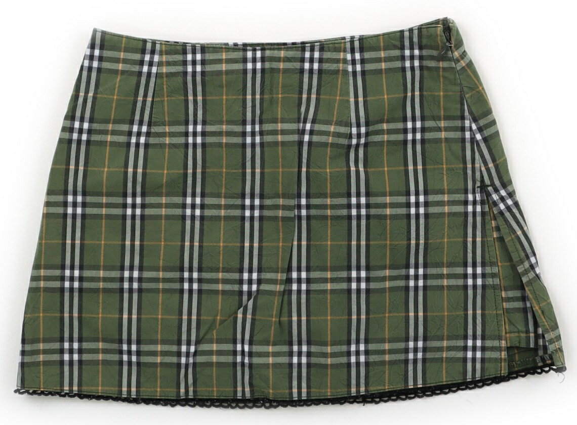 バーバリー BURBERRY キュロット 120 女の子 モスグリーン・モノトーン×イエローチェック 子供服 ベビー服 キッズ アウトレット ユーズド 【中古】キッズ・ベビー・マタニティ