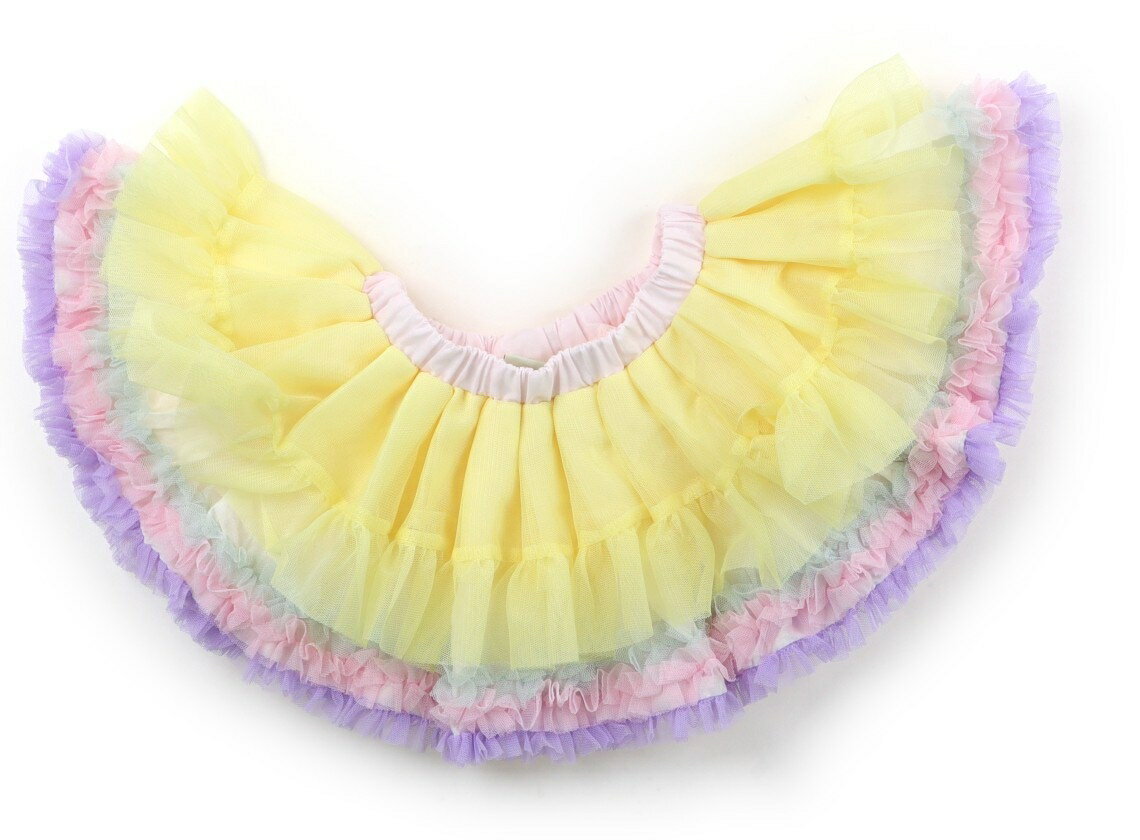 Other - パンパンチュチュ panpantutu スカート 80 女の子 イエロー・パステルピンク 子供服 ベビー服 キッズ アウトレット ユーズド 【中古】キッズ・ベビー・マタニティ