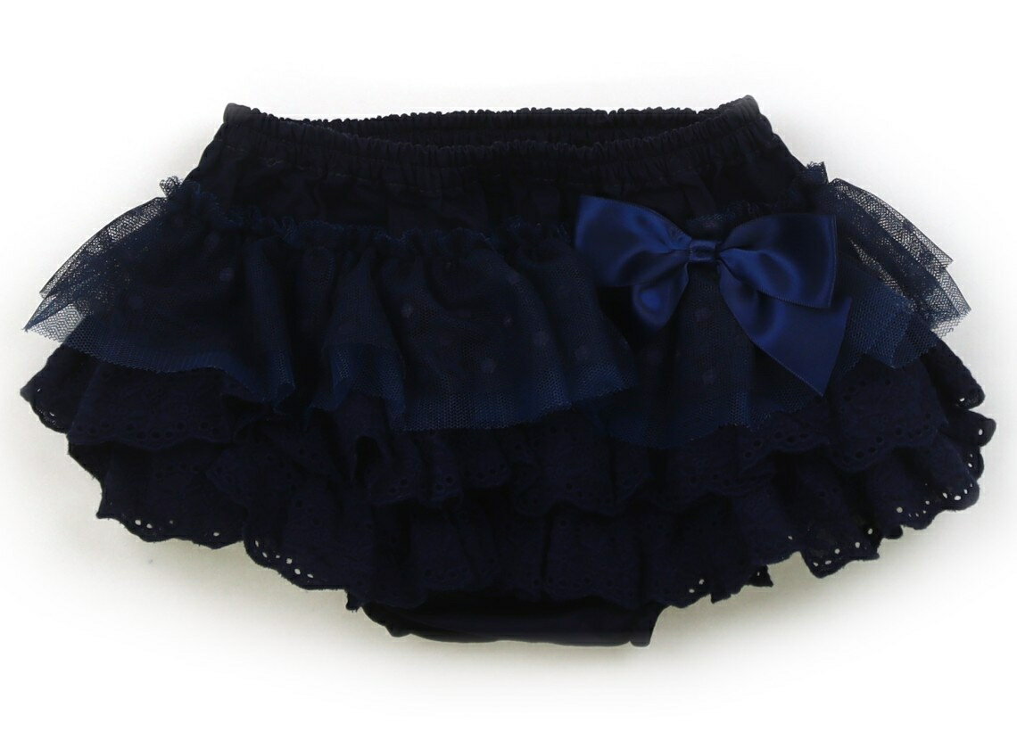 パンパンチュチュ panpantutu ブルマ・ダイパーカバー 80 女の子 ネイビー・レース・ドット柄 子供服 ..
