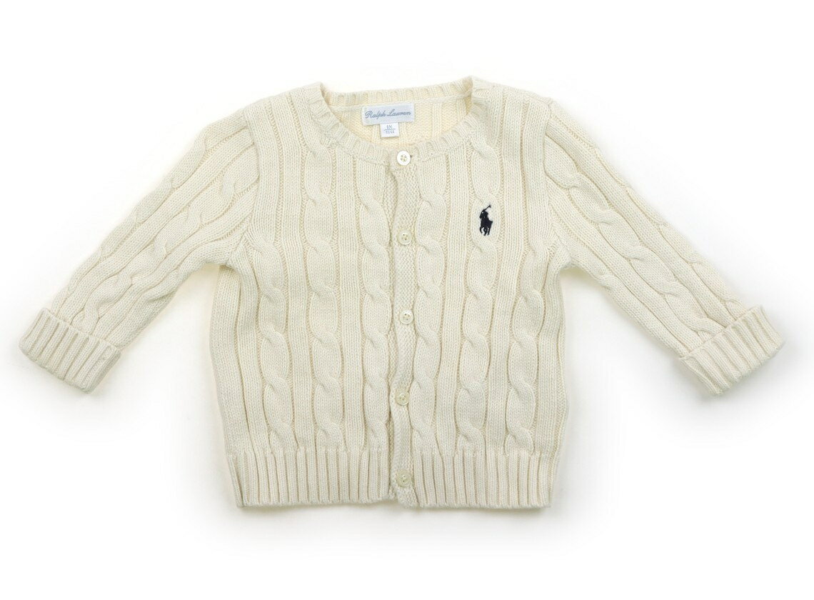 　ブランド 　Ralph Lauren(ラルフローレン) 　カテゴリー 　カーディガン 　サイズ 　70サイズ 　色 　クリーム・ケーブル 　状態 　★★★ 　記名 　なし 　ジャンル 　Boy コットンニット。目立つ汚れはなく、まだお使いいただけそうです。 ＊【状態】【サイズ】に関しての詳しい説明はこちら