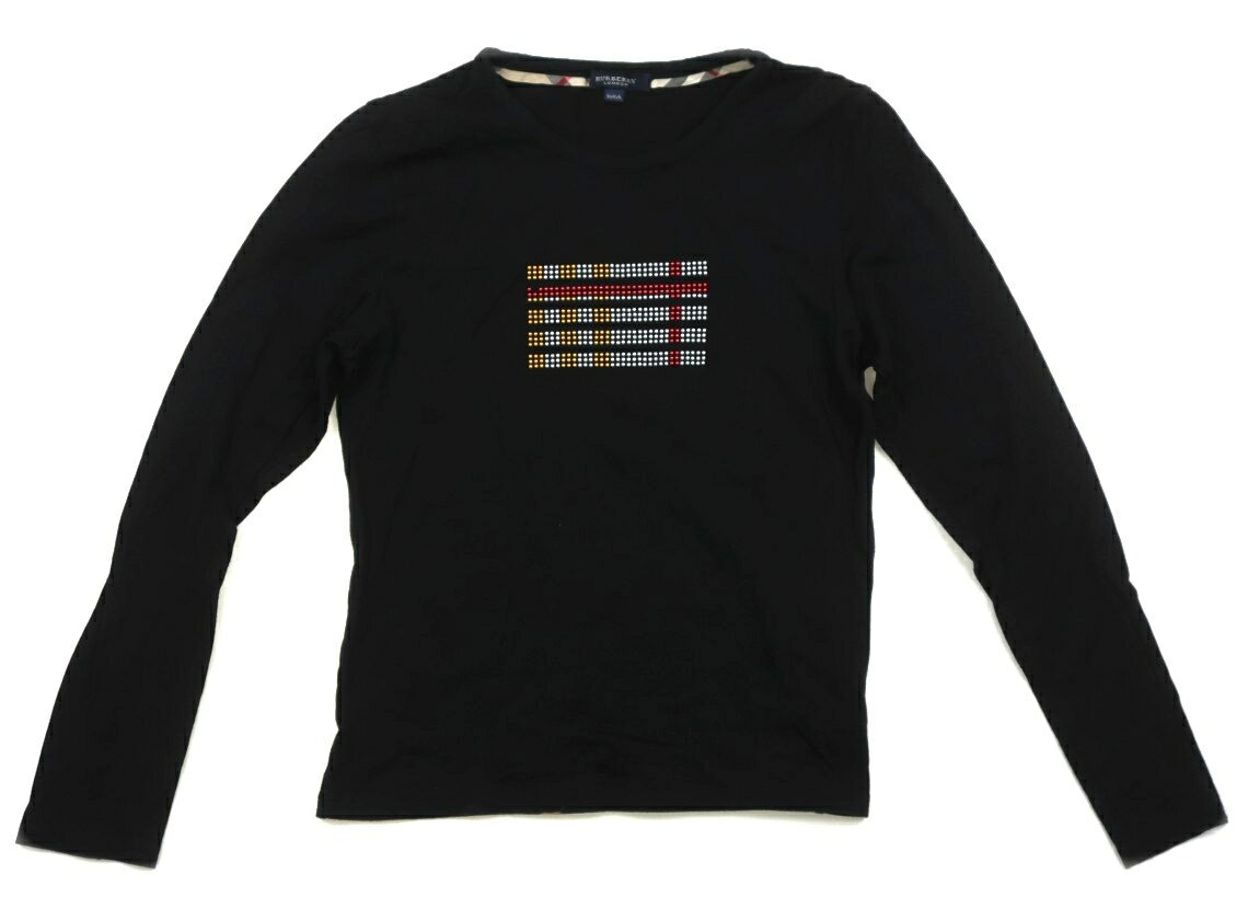 バーバリー BURBERRY Tシャツ・カットソー 160 女の子 黒、シルバー、ゴールド、赤 子供服 ベビー服 キッズ アウトレット ユーズド 【中古】キッズ・ベビー・マタニティ