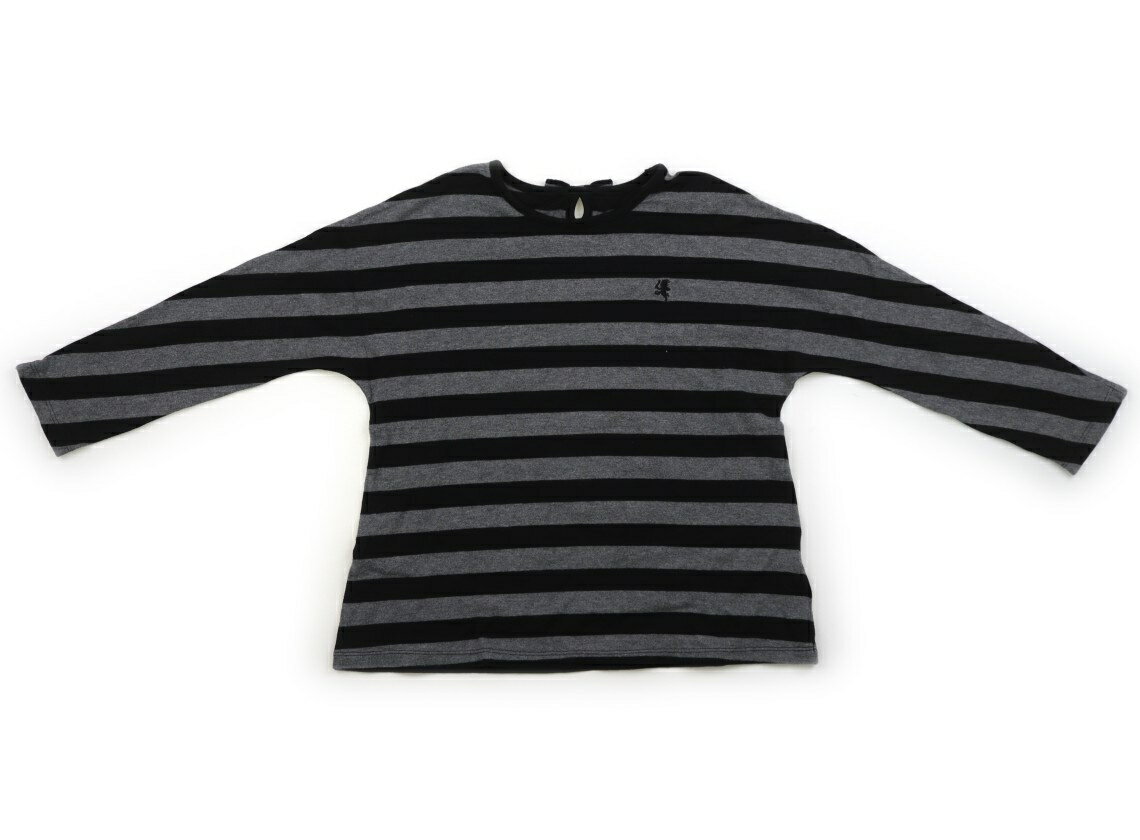 コムサフィユ COMME CA FILLE Tシャツ・カットソー 110 女の子 黒、グレー 子供服 ベビー服 キッズ アウトレット ユーズド 【中古】キッズ・ベビー・マタニティ