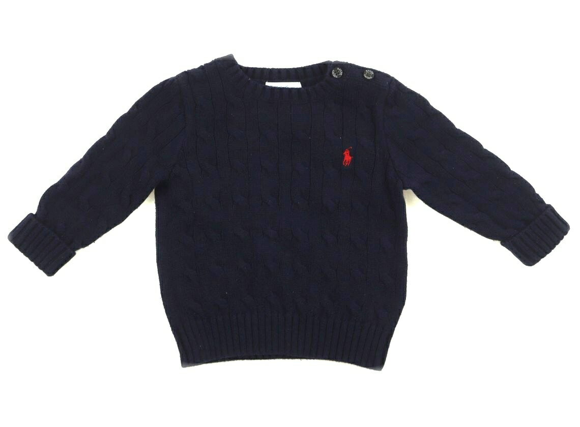 ポロラルフローレン POLO RALPH LAUREN カーディガン 80 男の子 ネイビー 子供服 ベビー服 キッズ アウトレット ユーズド 【中古】キッズ・ベビー・マタニティ