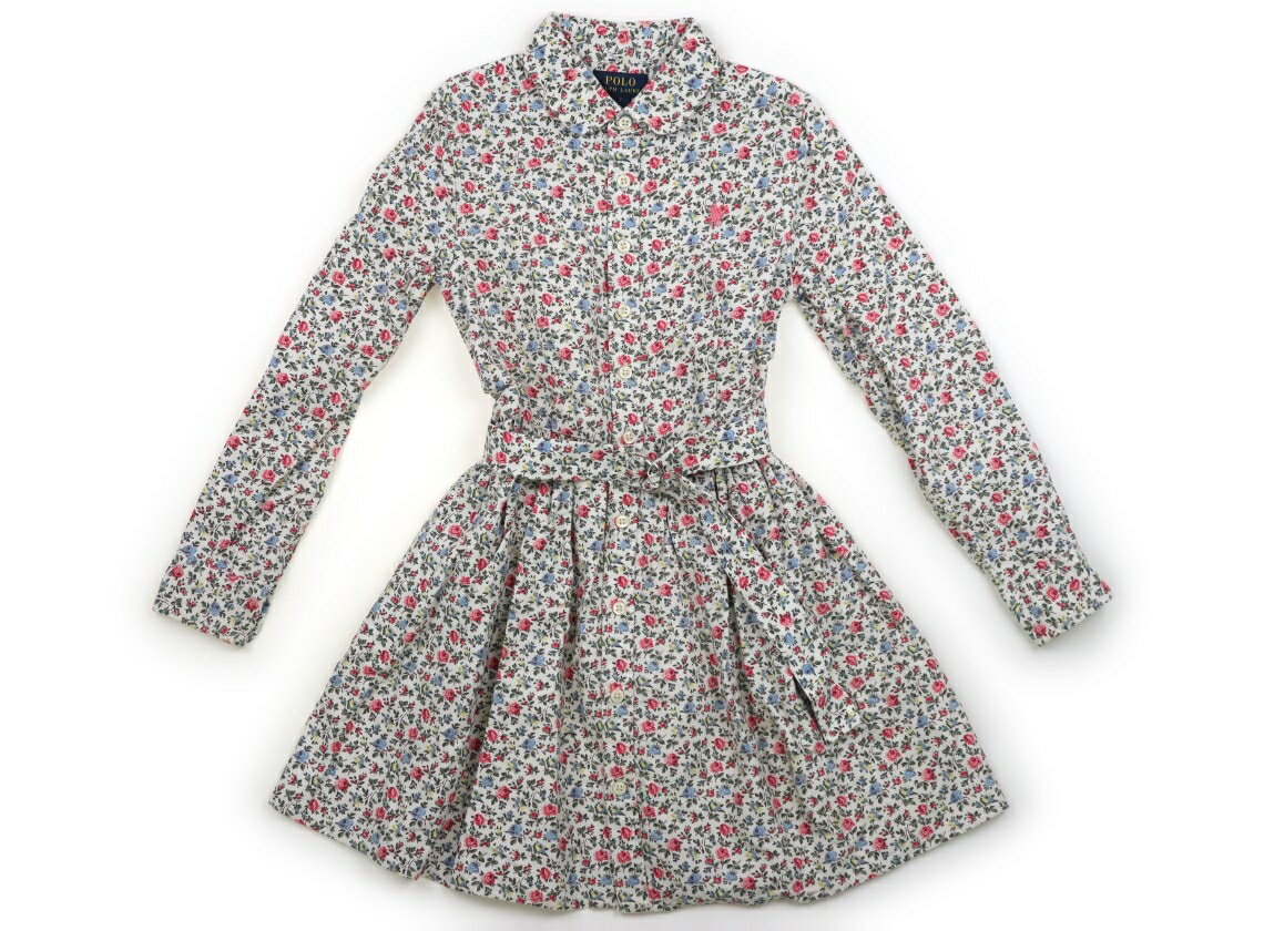 ポロラルフローレン POLO RALPH LAUREN ワンピース 130 女の子 白、深緑、ピンク、水色 子供服 ベビー服 キッズ アウトレット ユーズド 【中古】キッズ・ベビー・マタニティ